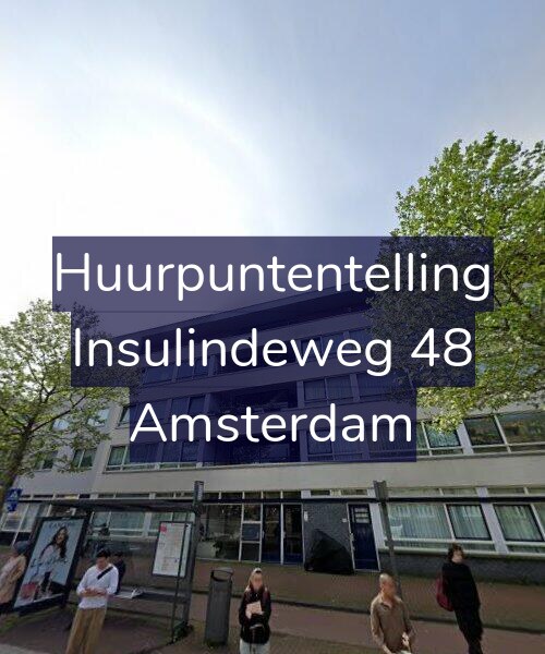 Foto gevel Huurpuntentelling voor Insulindeweg 48, Amsterdam