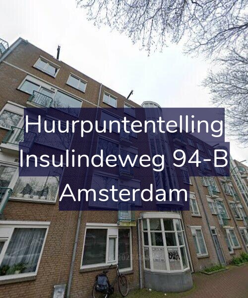Foto gevel Huurpuntentelling voor Insulindeweg 94-B, Amsterdam