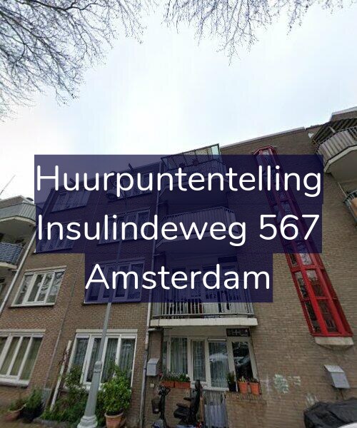Foto gevel Huurpuntentelling voor Insulindeweg 567, Amsterdam
