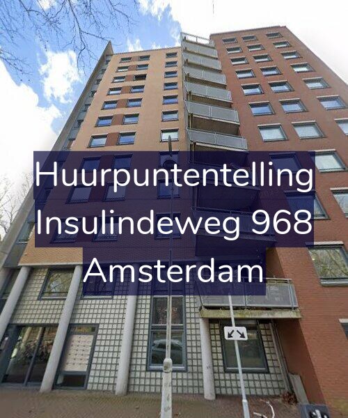 Foto gevel Huurpuntentelling voor Insulindeweg 968, Amsterdam