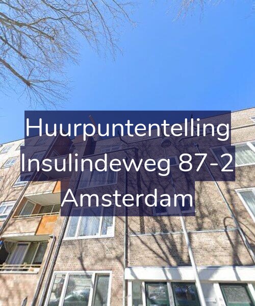 Foto gevel Huurpuntentelling voor Insulindeweg 87-2, Amsterdam