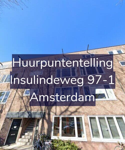 Foto gevel Huurpuntentelling voor Insulindeweg 97-1, Amsterdam