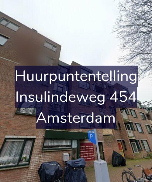 Foto gevel Huurpuntentelling voor Insulindeweg 454, Amsterdam
