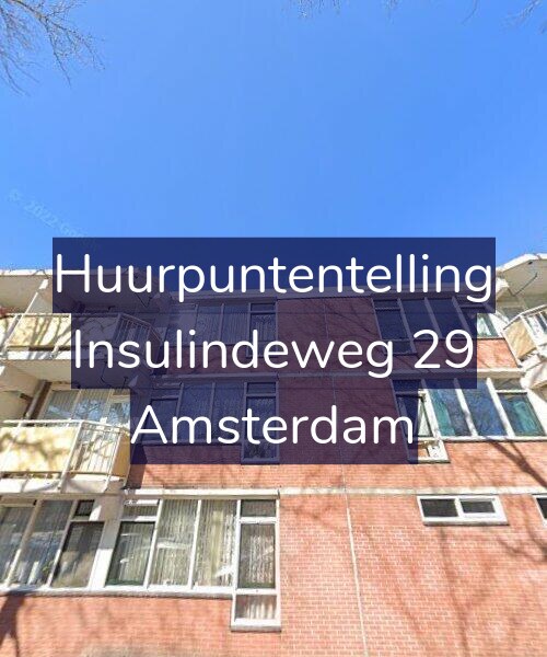 Foto gevel Huurpuntentelling voor Insulindeweg 29, Amsterdam
