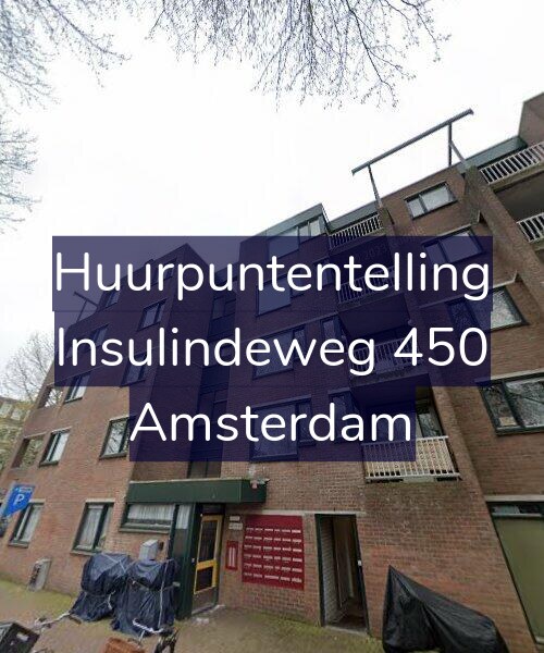Foto gevel Huurpuntentelling voor Insulindeweg 450, Amsterdam