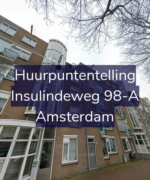 Foto gevel Huurpuntentelling voor Insulindeweg 98-A, Amsterdam