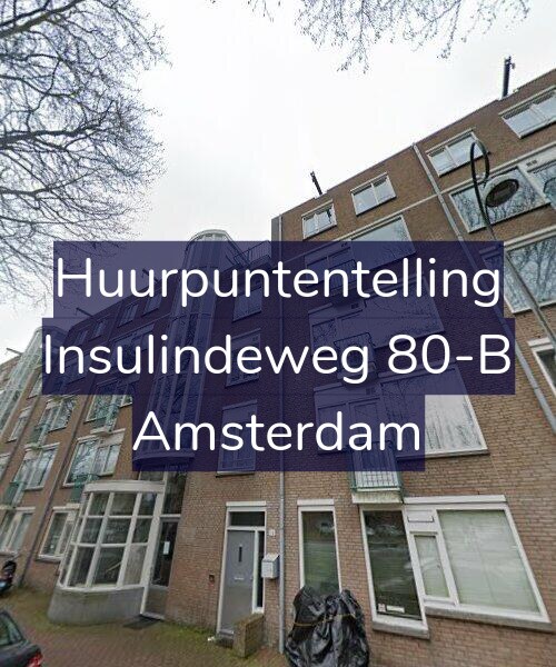 Foto gevel Huurpuntentelling voor Insulindeweg 80-B, Amsterdam
