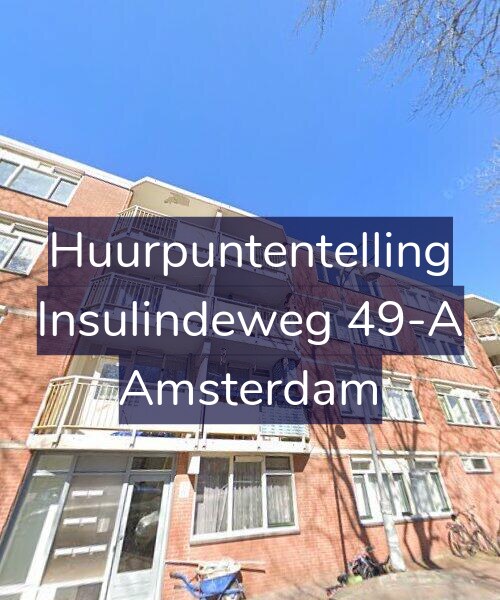 Foto gevel Huurpuntentelling voor Insulindeweg 49-A, Amsterdam