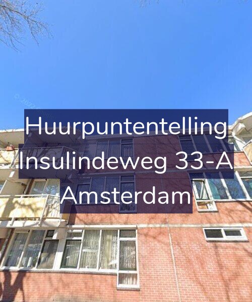 Foto gevel Huurpuntentelling voor Insulindeweg 33-A, Amsterdam
