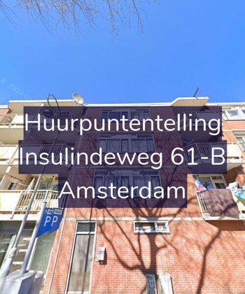 Foto gevel Huurpuntentelling voor Insulindeweg 61-B, Amsterdam