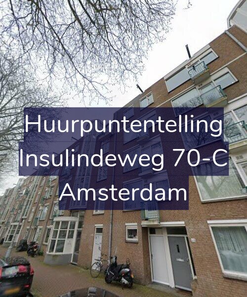 Foto gevel Huurpuntentelling voor Insulindeweg 70-C, Amsterdam
