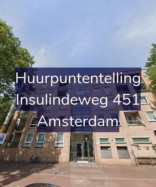 Foto gevel Huurpuntentelling voor Insulindeweg 451, Amsterdam