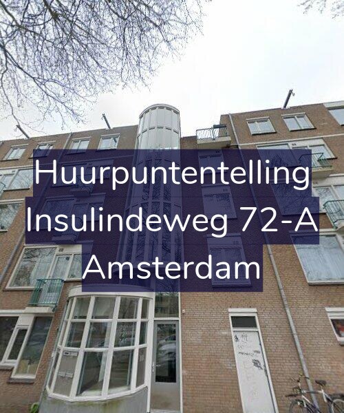 Foto gevel Huurpuntentelling voor Insulindeweg 72-A, Amsterdam