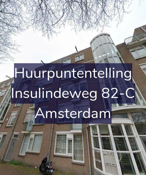 Foto gevel Huurpuntentelling voor Insulindeweg 82-C, Amsterdam