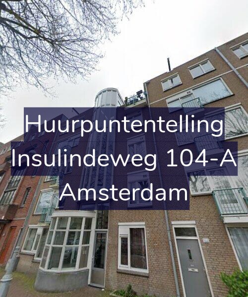 Foto gevel Huurpuntentelling voor Insulindeweg 104-A, Amsterdam