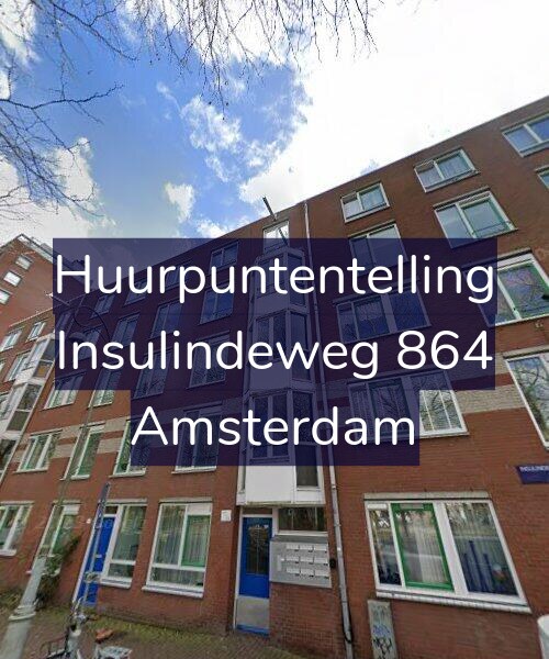 Foto gevel Huurpuntentelling voor Insulindeweg 864, Amsterdam
