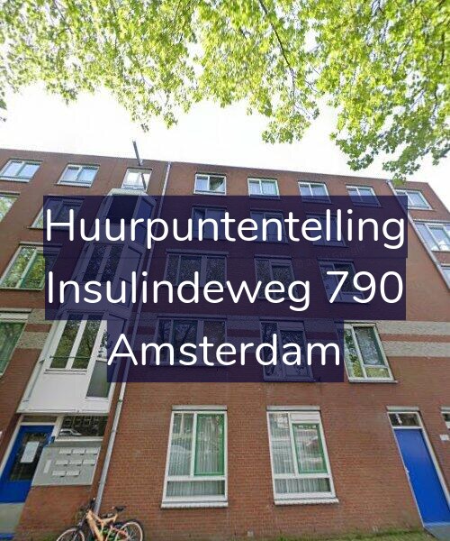 Foto gevel Huurpuntentelling voor Insulindeweg 790, Amsterdam