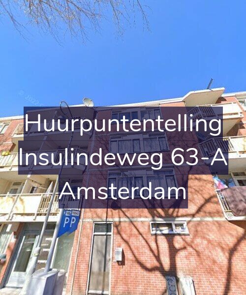 Foto gevel Huurpuntentelling voor Insulindeweg 63-A, Amsterdam