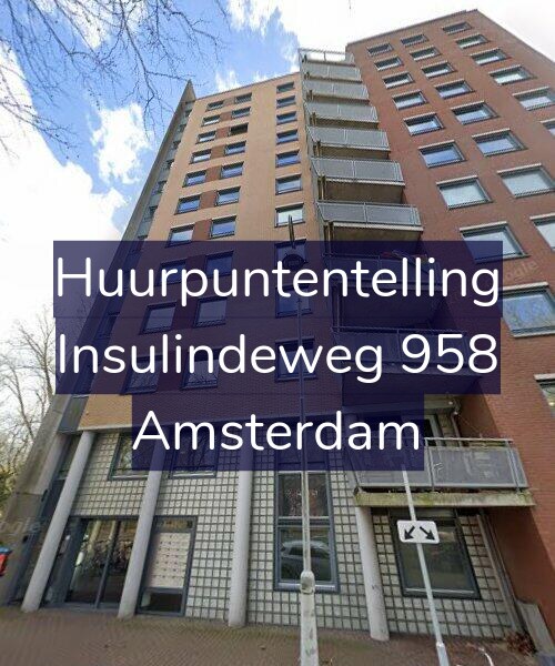 Foto gevel Huurpuntentelling voor Insulindeweg 958, Amsterdam