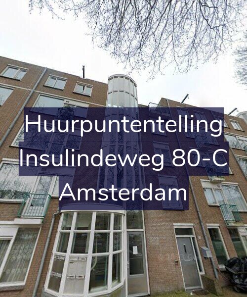 Foto gevel Huurpuntentelling voor Insulindeweg 80-C, Amsterdam