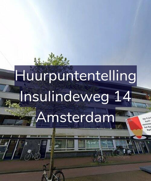 Foto gevel Huurpuntentelling voor Insulindeweg 14, Amsterdam