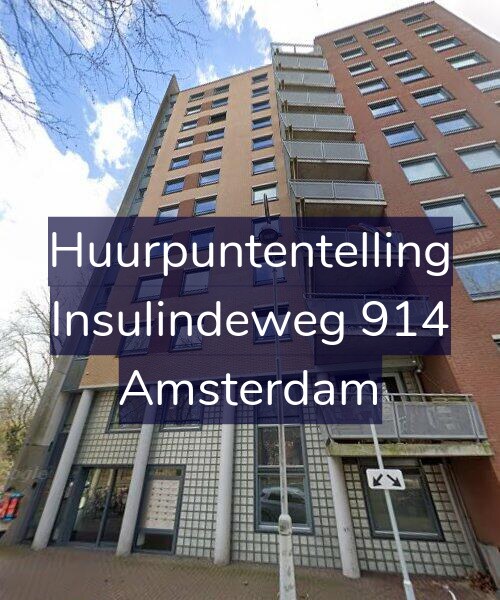 Foto gevel Huurpuntentelling voor Insulindeweg 914, Amsterdam