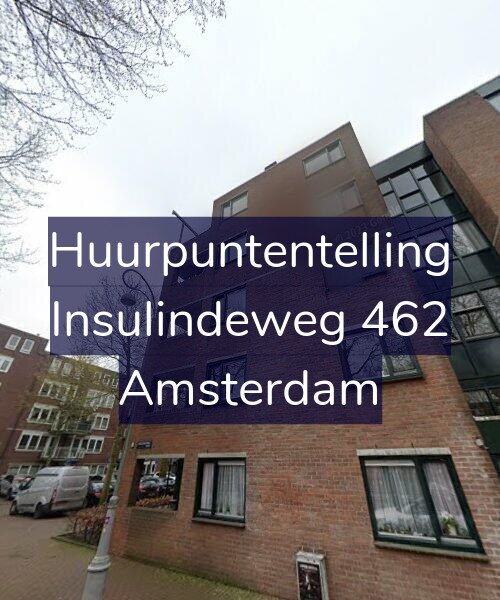 Foto gevel Huurpuntentelling voor Insulindeweg 462, Amsterdam