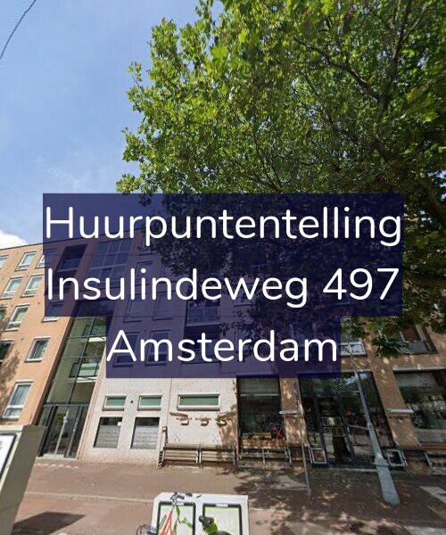 Foto gevel Huurpuntentelling voor Insulindeweg 497, Amsterdam