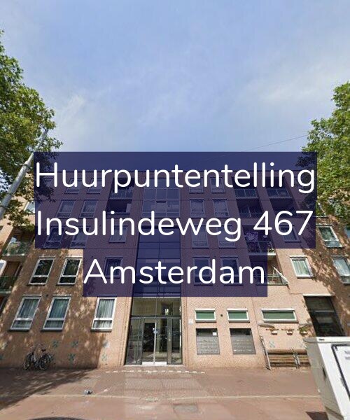 Foto gevel Huurpuntentelling voor Insulindeweg 467, Amsterdam