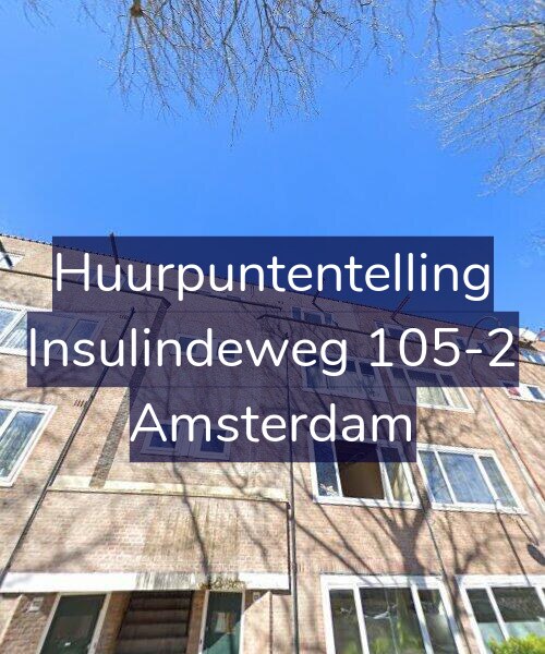 Foto gevel Huurpuntentelling voor Insulindeweg 105-2, Amsterdam