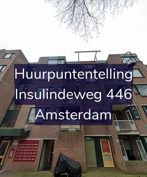 Foto gevel Huurpuntentelling voor Insulindeweg 446, Amsterdam