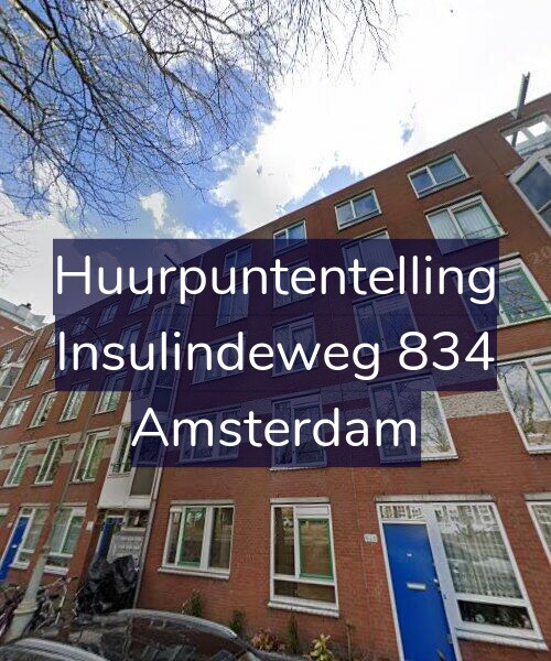 Foto gevel Huurpuntentelling voor Insulindeweg 834, Amsterdam