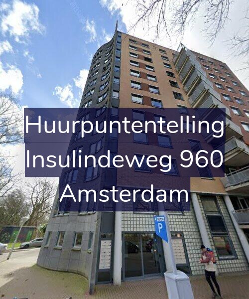 Foto gevel Huurpuntentelling voor Insulindeweg 960, Amsterdam