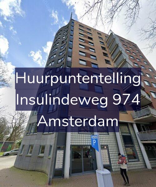 Foto gevel Huurpuntentelling voor Insulindeweg 974, Amsterdam