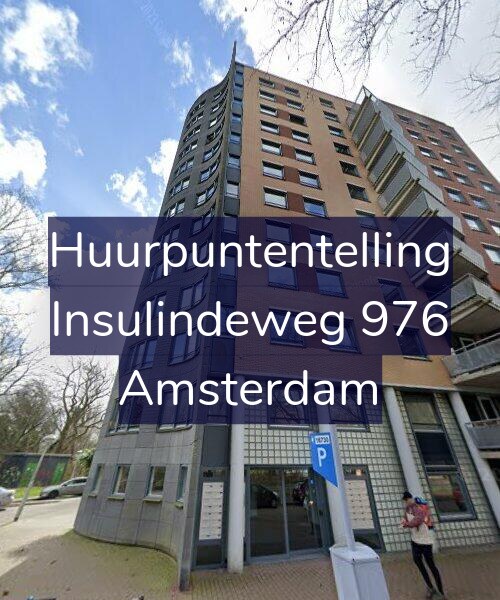 Foto gevel Huurpuntentelling voor Insulindeweg 976, Amsterdam