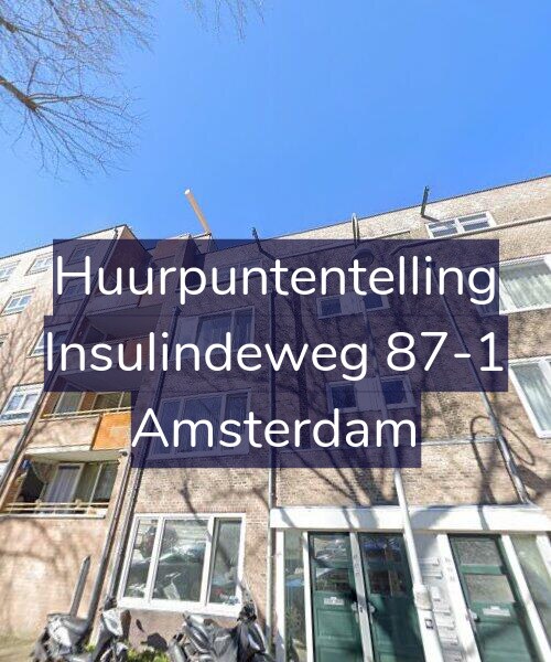 Foto gevel Huurpuntentelling voor Insulindeweg 87-1, Amsterdam