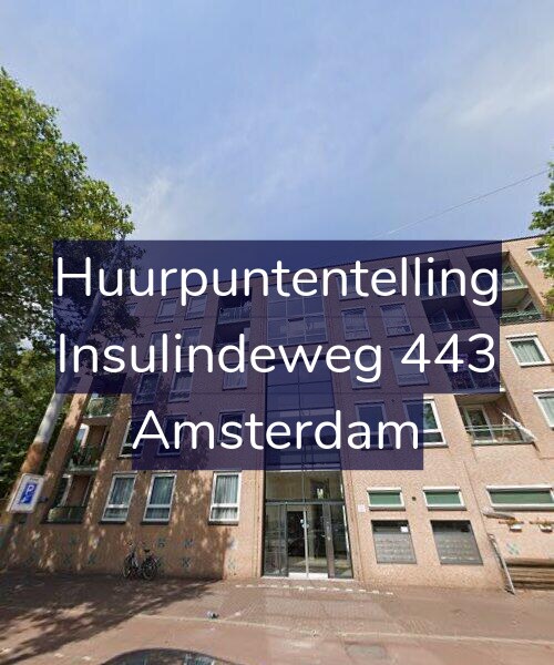Foto gevel Huurpuntentelling voor Insulindeweg 443, Amsterdam