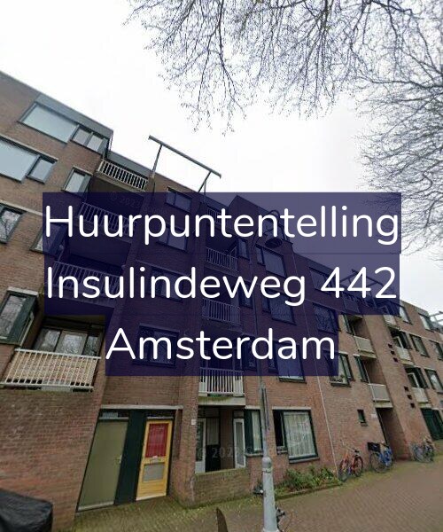 Foto gevel Huurpuntentelling voor Insulindeweg 442, Amsterdam