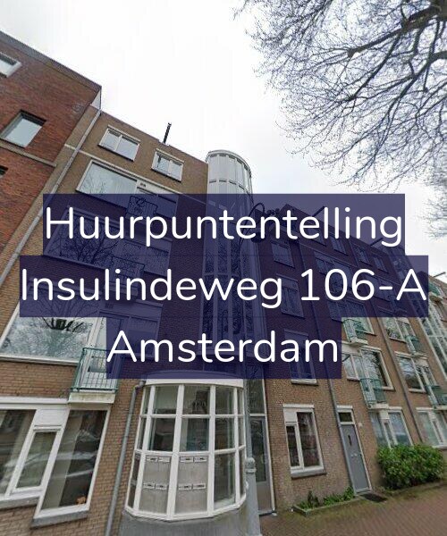 Foto gevel Huurpuntentelling voor Insulindeweg 106-A, Amsterdam