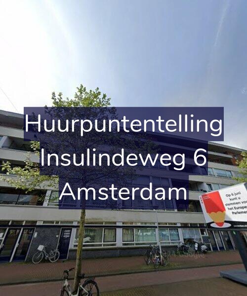 Foto gevel Huurpuntentelling voor Insulindeweg 6, Amsterdam
