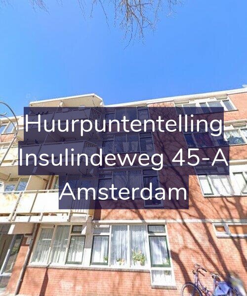 Foto gevel Huurpuntentelling voor Insulindeweg 45-A, Amsterdam
