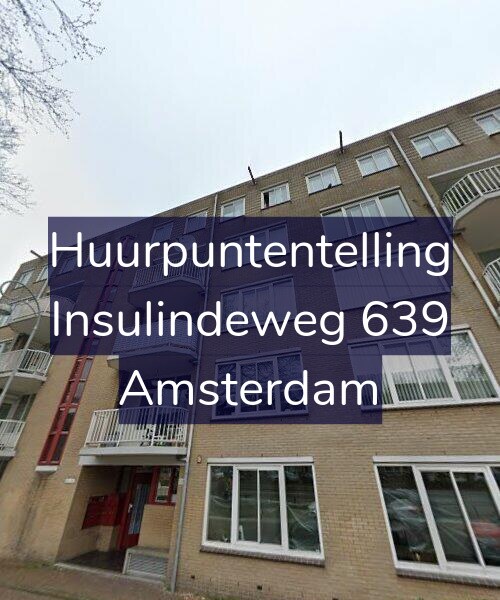 Foto gevel Huurpuntentelling voor Insulindeweg 639, Amsterdam
