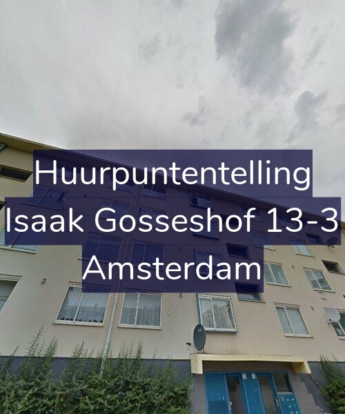 Foto gevel Huurpuntentelling voor Isaak Gosseshof 13-3, Amsterdam