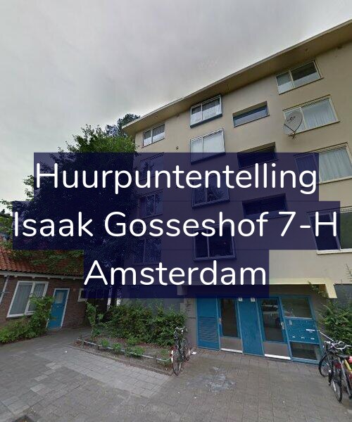 Foto gevel Huurpuntentelling voor Isaak Gosseshof 7-H, Amsterdam
