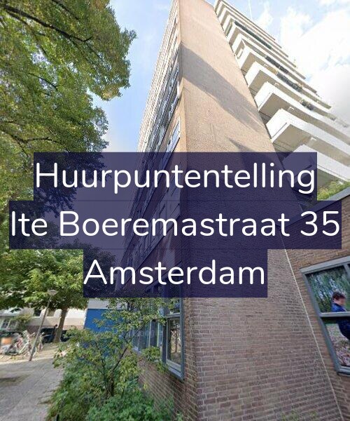 Foto gevel Huurpuntentelling voor Ite Boeremastraat 35, Amsterdam