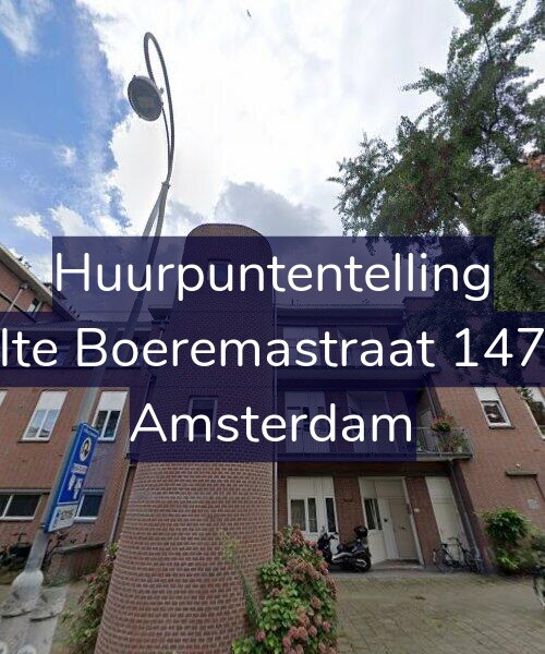 Foto gevel Huurpuntentelling voor Ite Boeremastraat 147, Amsterdam