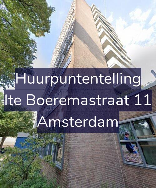 Foto gevel Huurpuntentelling voor Ite Boeremastraat 11, Amsterdam