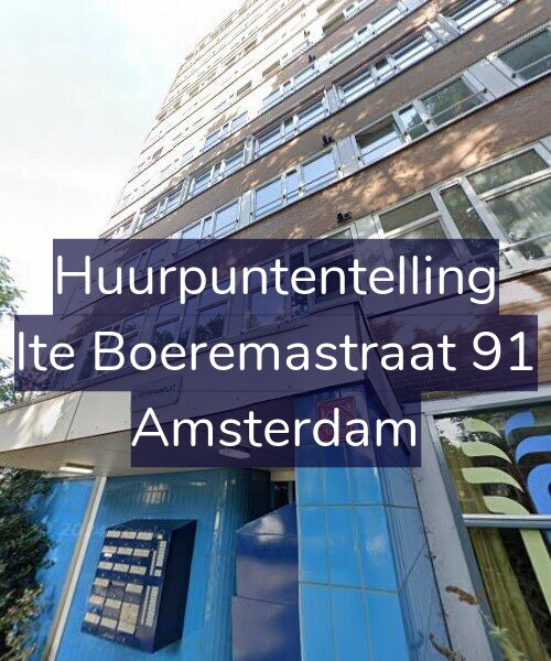 Foto gevel Huurpuntentelling voor Ite Boeremastraat 91, Amsterdam