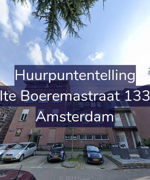 Foto gevel Huurpuntentelling voor Ite Boeremastraat 133, Amsterdam