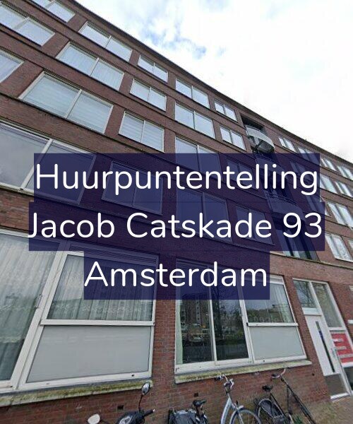 Foto gevel Huurpuntentelling voor Jacob Catskade 93, Amsterdam